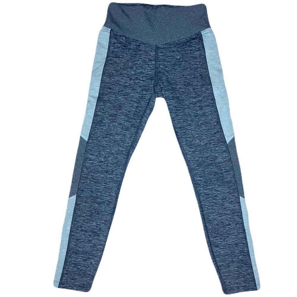 PINK Victoria's Secret Blue Leggings with Light Blue Accents and Side Pockets